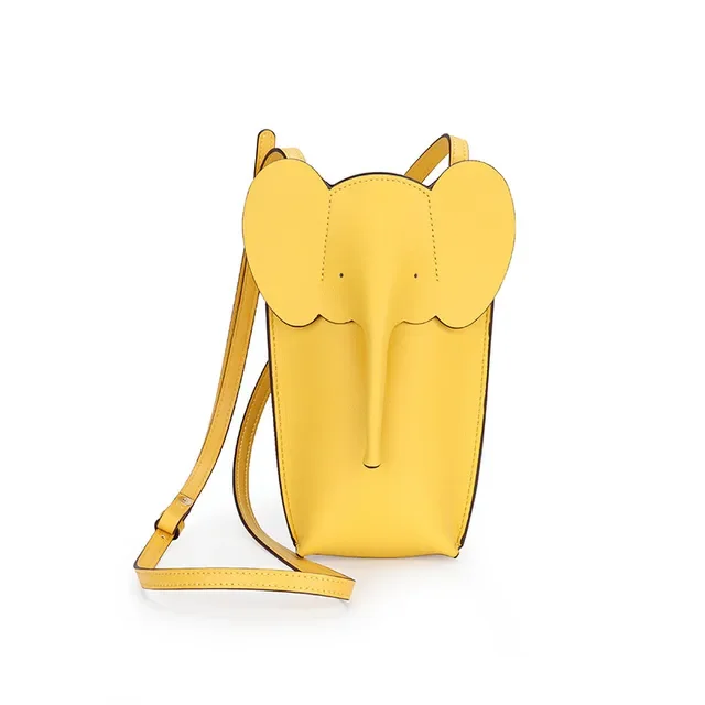 WomenSmall Leather Handbag Luxury Cute Elephant Shape Mobile Phone Bag Female New Fashion Shoulder Bag Versatile Crossbody Bag