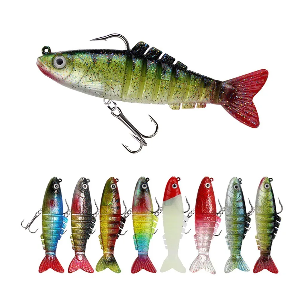 Fishing Joint Bait Lure 8 Segment Swimbait Soft Bait 9cm/16g Artificial Lures 1 Piece SALE