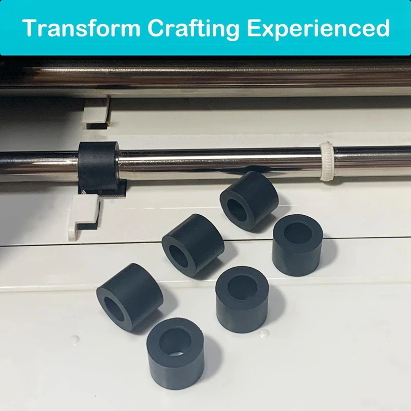 Rubber Roller Compatible For Cricut Maker/Maker 3, Mat Guide Rubbers For Cricut Repair Replacement