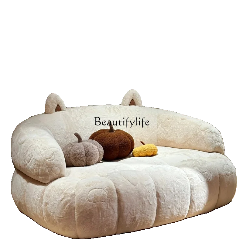 

Human kennel house Japanese plush small apartment cat nest fabric bedroom lazy sofa