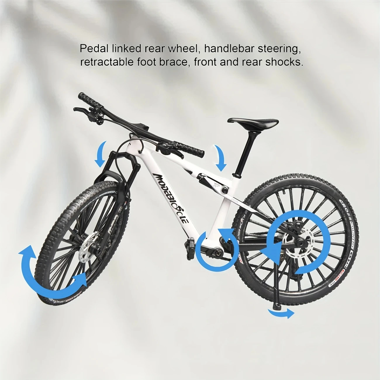 Vintage Metal Mountain Bikeรุ่นเดสก์ท็อปมินิคลาสสิกจักรยานของเล่นDie-Cast Fingerชุดตกแต่งบ้าน