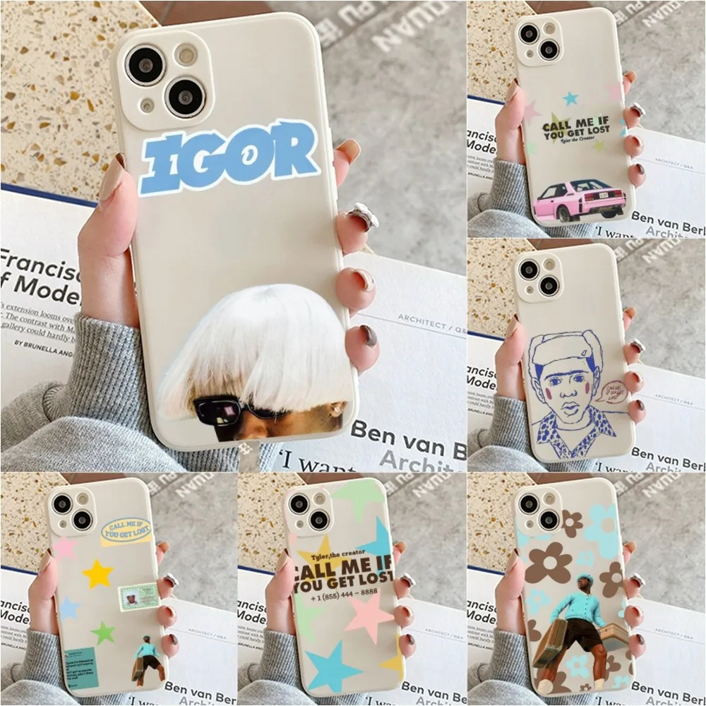 Tyler The Creator CALL ME IF YOU GET LOST Phone Case For Iphone 11 13 14 Pro Max X Xr Xs Max Se2020 12mini White Cover Case