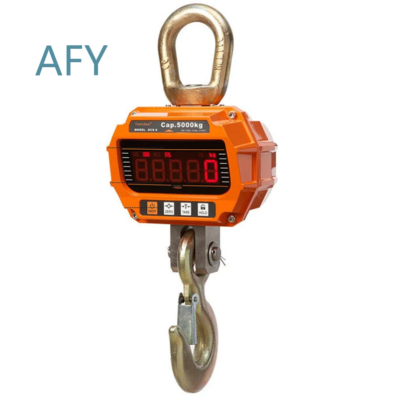5000KG 2KG Crane Scale for Hunting Farm Construction Digital Weighing Scale Electronic Hanging Scale Heavy Duty Industrial