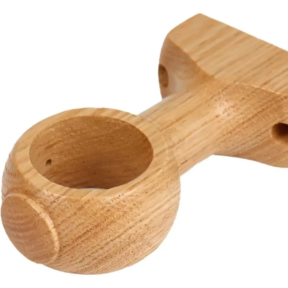 2PCS solid wood curtain rod Roman rod curtain rail accessories single and double bracket base fixed bracket