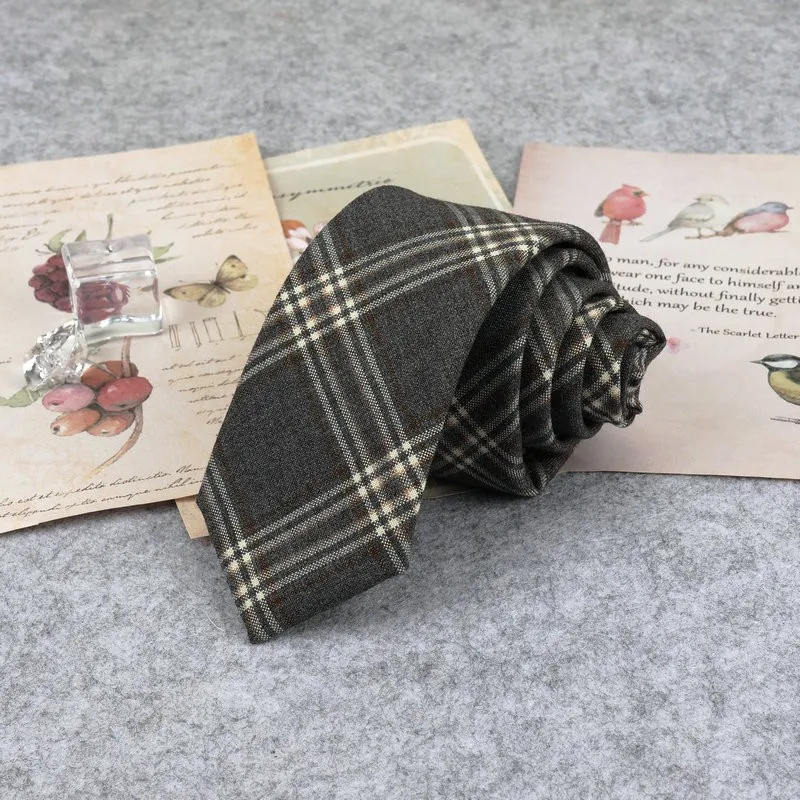 Mode Baumwolle Krawatten Für Männer Frauen Casual Plaid Krawatte Für Schule Jungen Mädchen Anzüge Krawatte Schlanke Hochzeit Krawatte gravatas 6cm – Detail 4