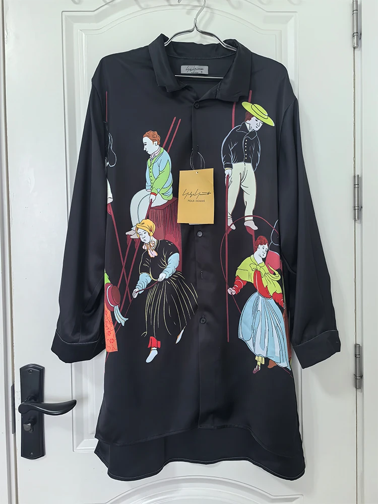 

FANTASTIC Vintage chic shirts oversized unisex court style shirts casual long sleeve mid-length shirts loose tops daily