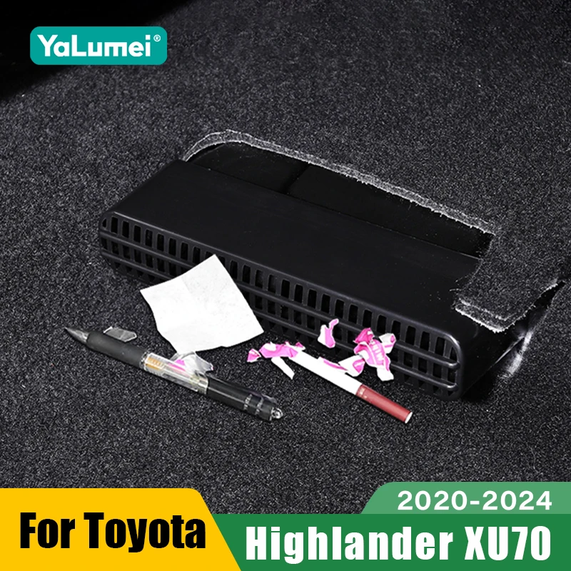 Für Toyota Highlander XU70 Kluger 2020 2021 2022 2023 2024 Auto Air Rücksitz Unter Klimaanlage Vent Abdeckung Zubehör