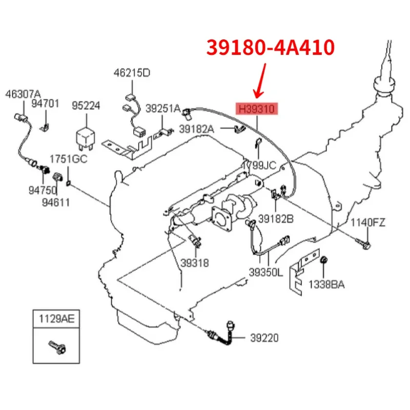 39180-4A410 39180 4A410 391804 A410 Nuovo sensore di posizione albero motore originale per sensore Kia Sorento CKP