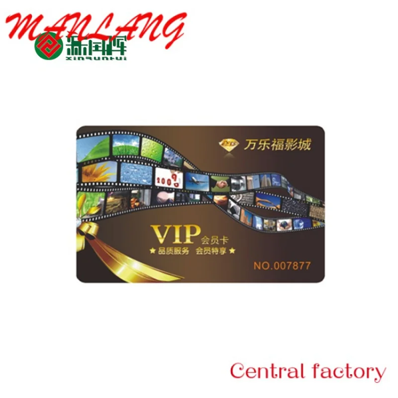 Custom  Non-contact chip RFID card plastic printed card