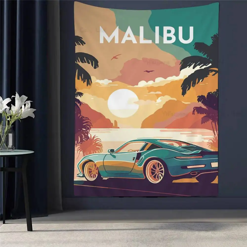 

80s Pop Art United States Travel DIY Wall Tapestry For Living Room Home Dorm Decor Wall Art Decor