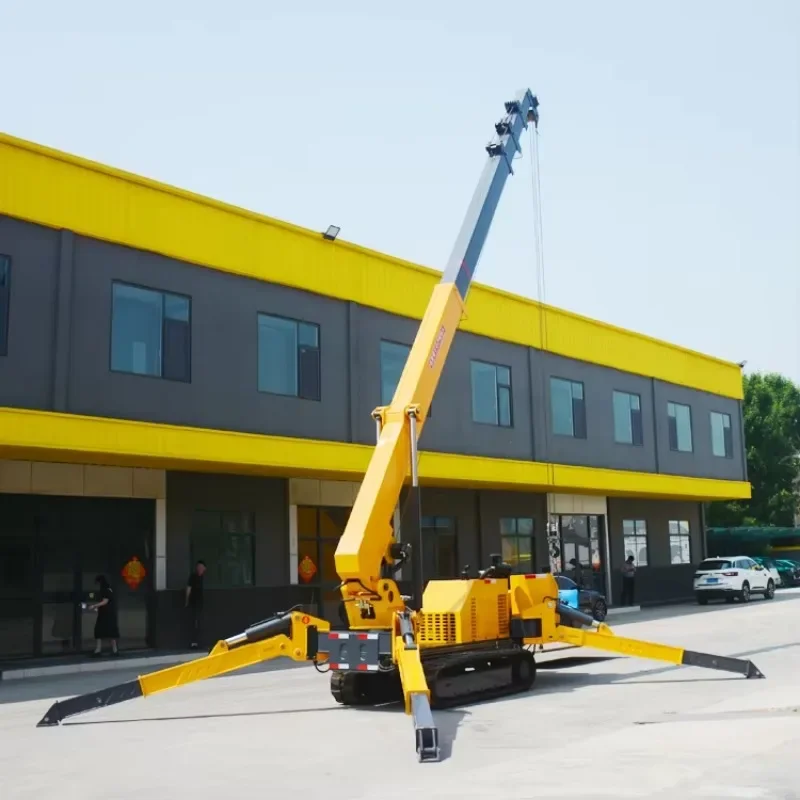 1.2ton 1.5ton spider crane lift Honda gasoline engine machine for sale