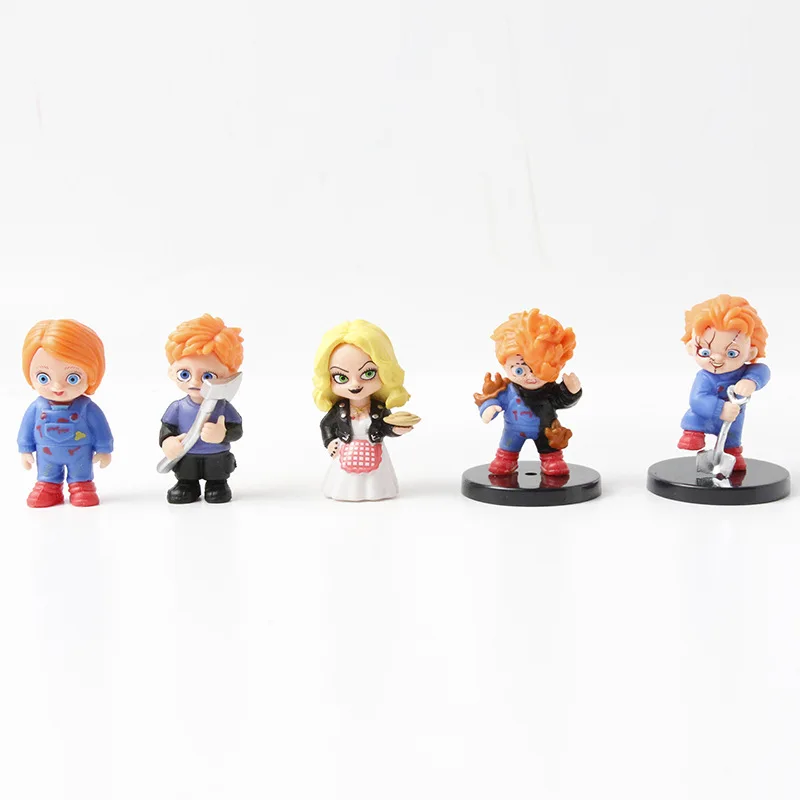 9Pcs/Set Chucky Childs Play Series Halloween Toys Vinyl Action Figure Doll Toys Model Ornament Kids Christmas Gift view 4