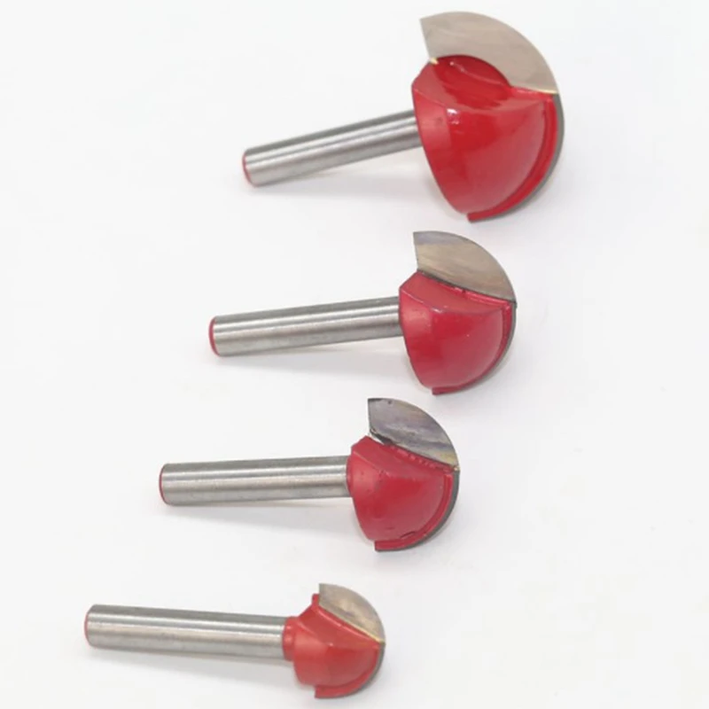 6Mm Shank Ball Nose End Mill Wood Router Bit Set Round Cove CNC Milling Cutter Radius Core Solid Carbide Woodworking
