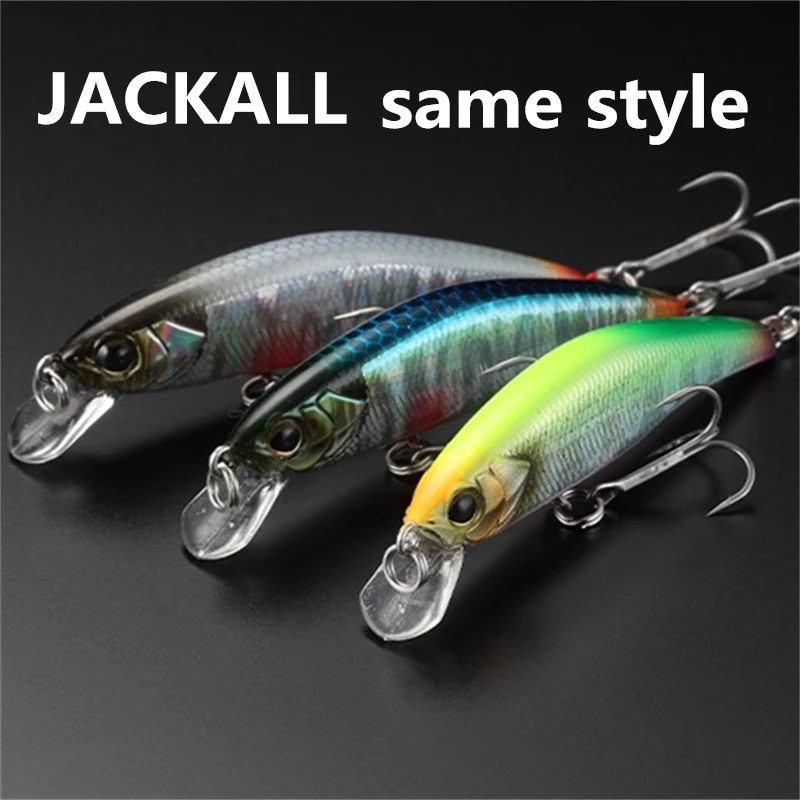 LURETV اليابان جاكال نفس النمط تيمون تريكورول تدفق الأساسية 55HW قوس قزح سمك السلمون المرقط أعلى الفم إغراء #1