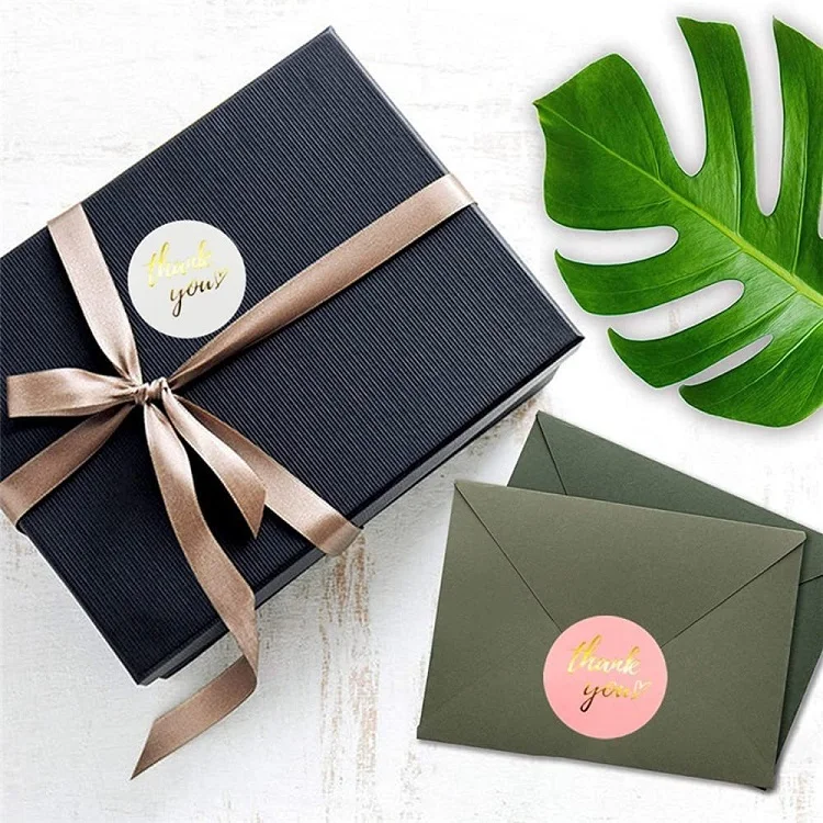 Thank You Stickers for Business Small Kid Packaging Sticker New Rolling Pack Stickers Lables Children's Stickers Roll TZ307