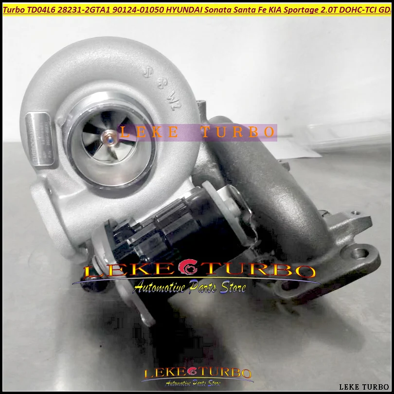 

ww Turbo TD04L6 28231-2GTA1 282312 ГТА1 90124-01050 9012401050 Для Hyundai Santa Fe Sonata Optima Sorrento Sportage DOHC-TCIGDI
