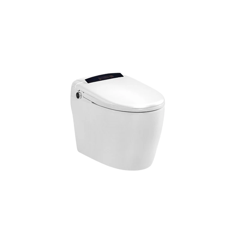 Luxury ceramic WC bathroom automatic flushing bidet heat intelligent electronic smart toilet with remote