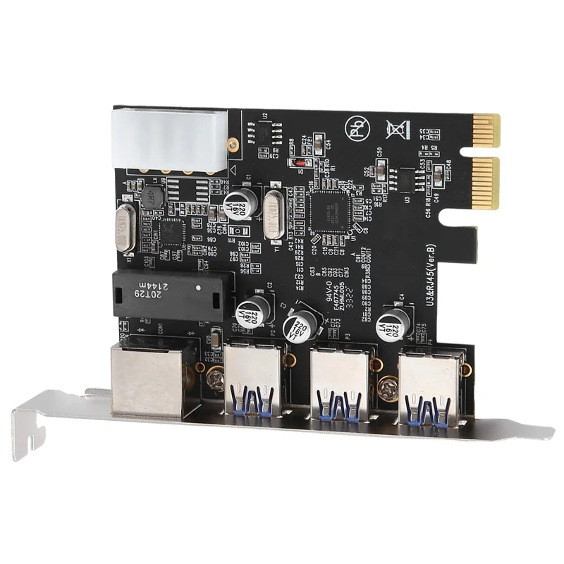 

Цельный слот Pcie к RJ45 USB 3.0 Карта расширения Pcie с контроллером Gigabit Ethernet Адаптер PCI Express для настольного ПК