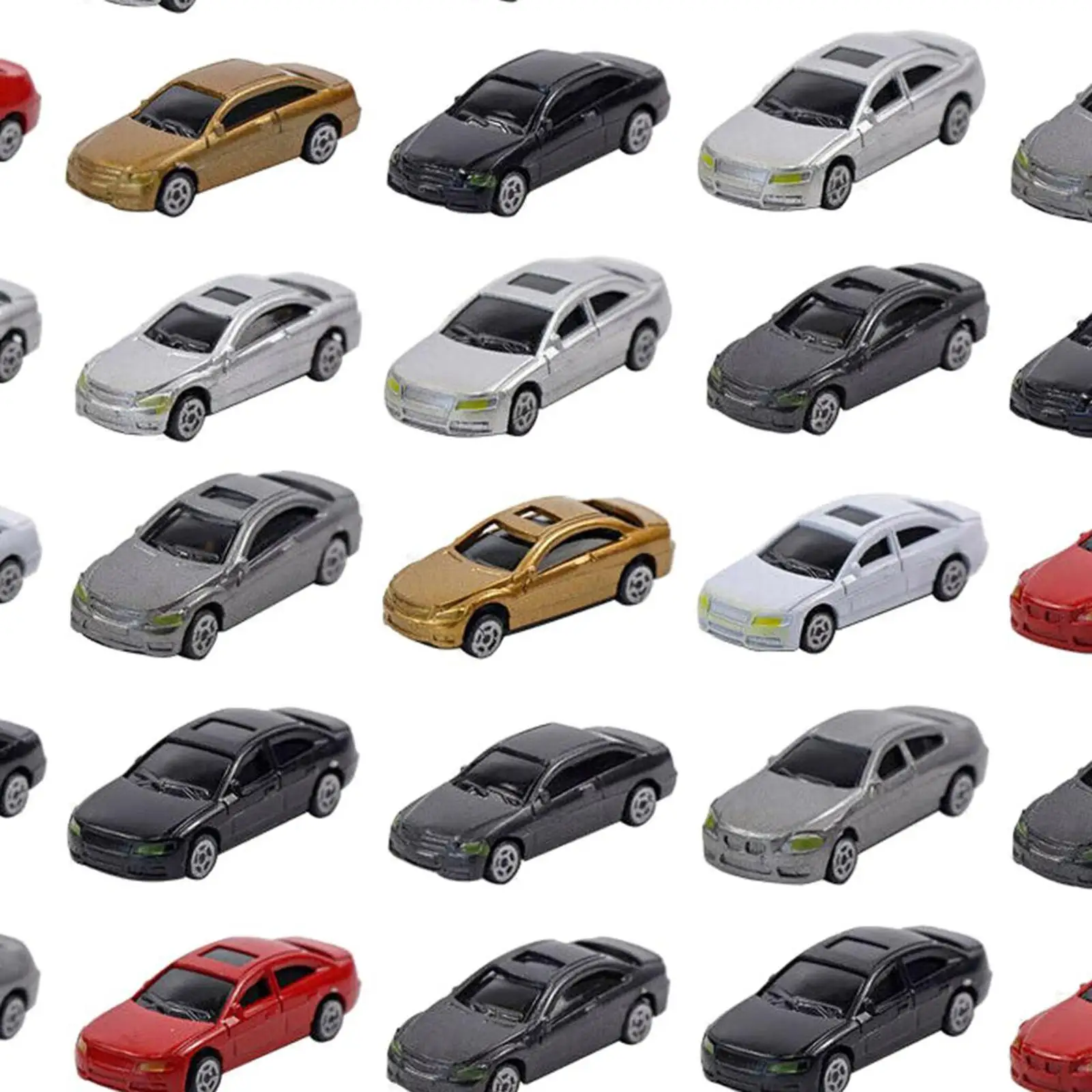 HO-Maßstab Mikro-Landschaft Plastik-Modellauto 1:87 Mini-Auto-Zubehör für Zug-HO-Modelllandschaftsbau