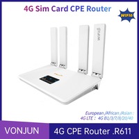 4G CPE Router WIFI6 Nano Sim Card Router LTE WIFI Hotspot Wireless Router R611