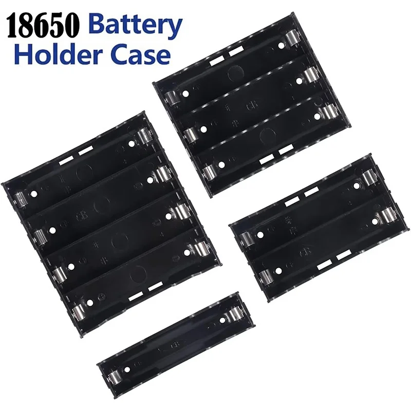 18650 Battery Case Holder Storage Box Plastic Housing 3.7V Power Rechargeable Hold With 1 2 3 4 Slots For 18650 Power Bank Case