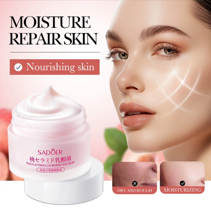 Peach lactic Acid Bacteria Acne Removal Face Cream Anti-Acne Gel Treatment Scar Pore Shrinking Eliminate Large Pores Pimples