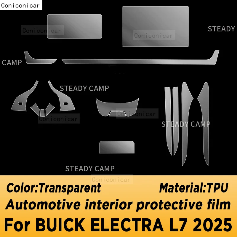 For BUICK ELECTRA L7 2025 Panel Dashboard Navigation Automotive Interior Protective Film TPU Anti-Scratch Accessories