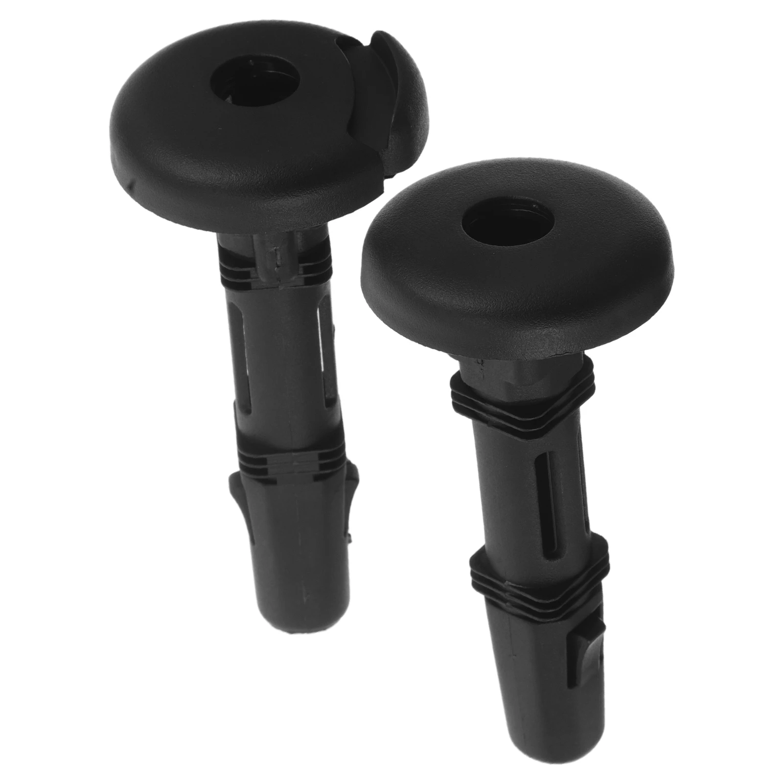 

2pcs Seat Headrests Guide Insert Tube Plastic Car Headrest Support Inserts Universal Fit Front Rear Vehicle Black