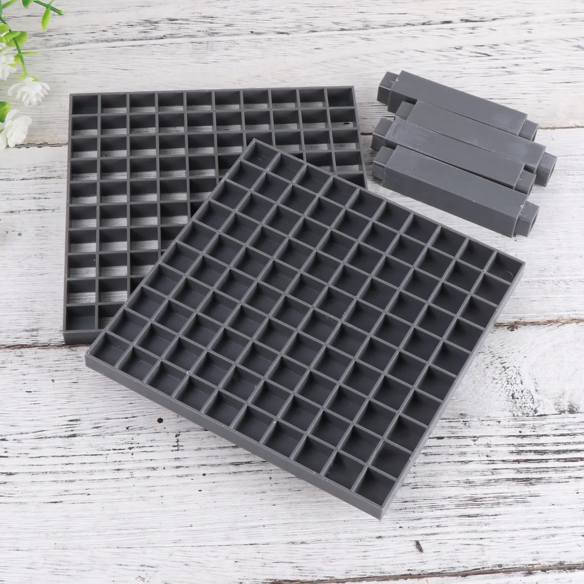 96 Holes Pencil Organizer Desktop Storage Rack for Drawing Tools Markers Brushes Pen Holder Compact Desk Art Supply Organizer