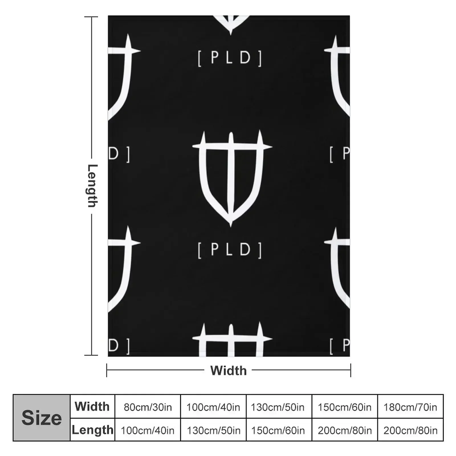 Paladin (white) Throw Blanket couch cozy soft plush fuzzy picnic outdoor blanket