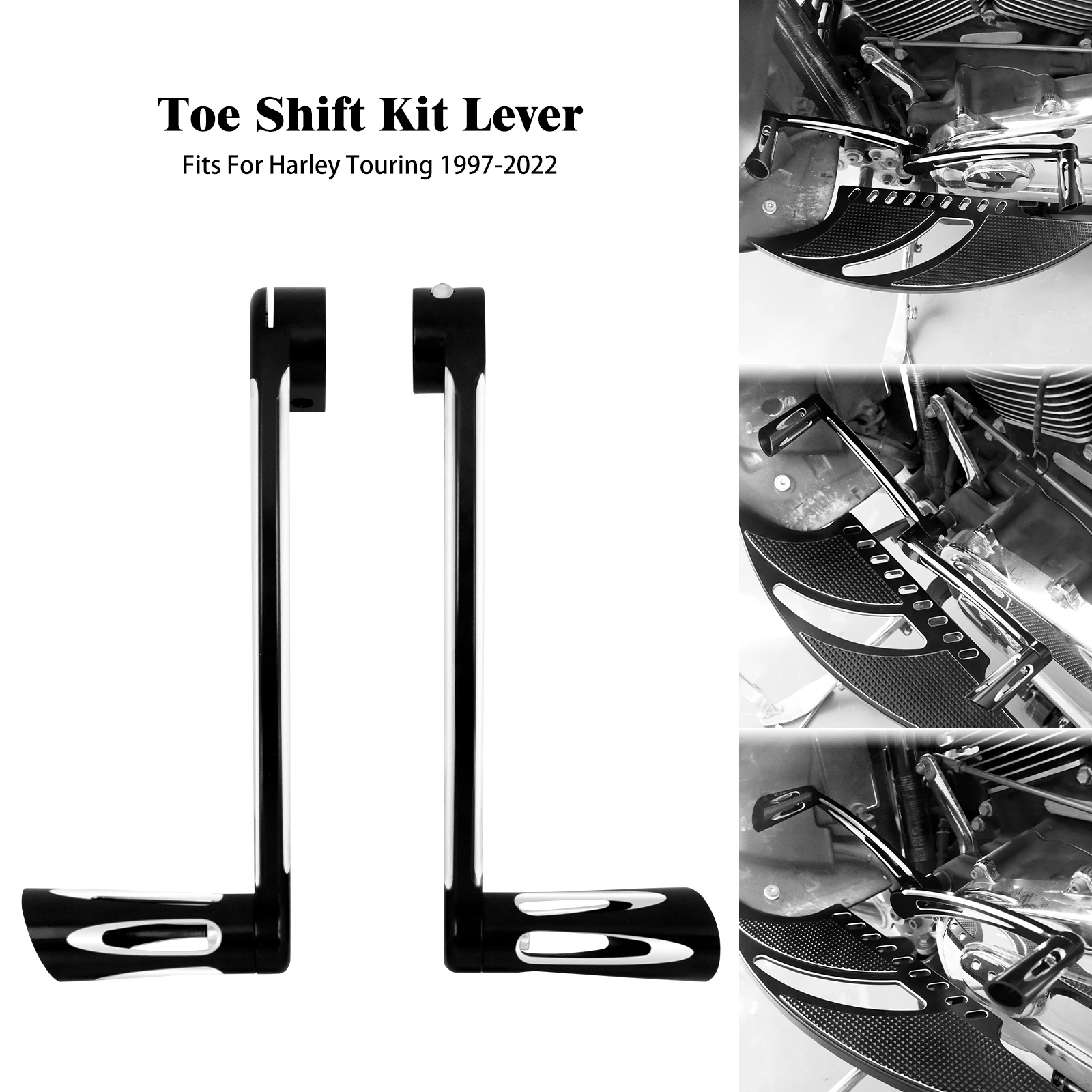 

Motorcycle CNC Heel Toe Shift Lever Shifter Pegs For Harley Touring Street Electra Glide Road King FLH FLHT Softail FL Fatboy