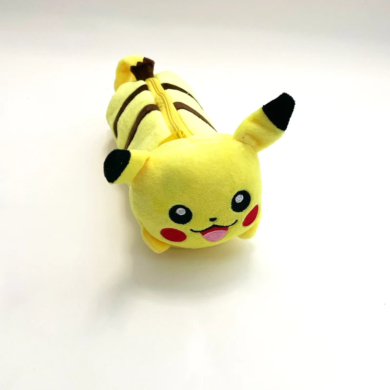 Imagem -06 - Pokémon Lápis Cases para Meninas Kawaii Plush Pen Bolsa Papelaria Estudante Presente Kids Escritório Material Escolar Bonito