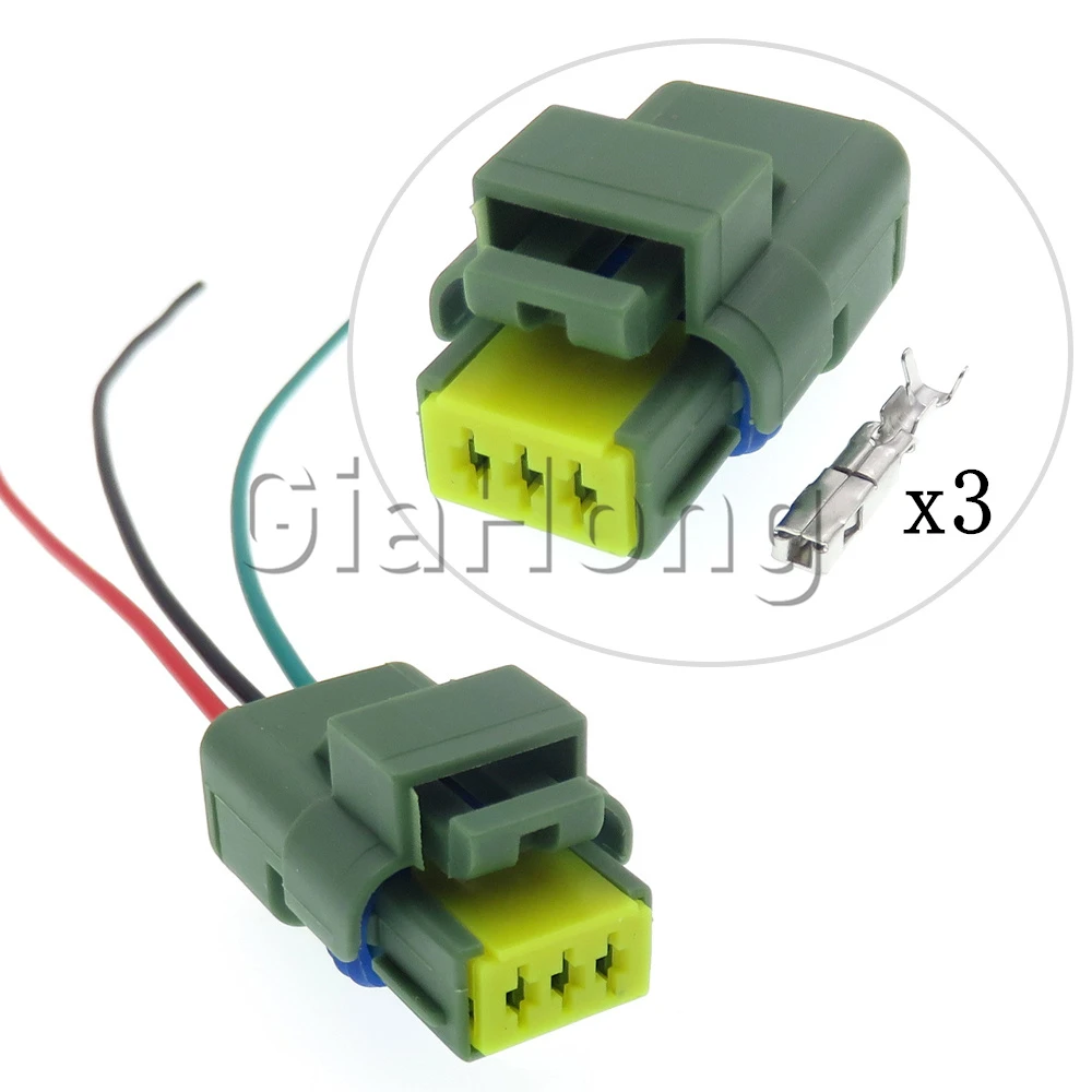 

1 Set 3 Ways Car Water Temperature Sensor Waterproof Socket 211PC032S5049 Starter Auto Wire Connector