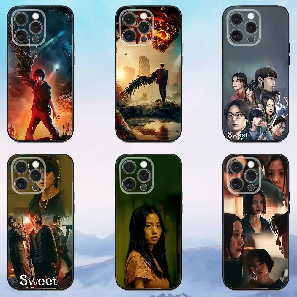 

S-Sweet H-Home TV Phone Case For iPhone 16e,16,15,14,13,12,11,Pro,X,XS,Max,XR,Plus,Mini Soft Black Cover