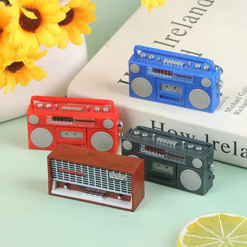 1:12 Dollhouse Miniature Radio Model Recorder Player Toy Doll Furniture Decor