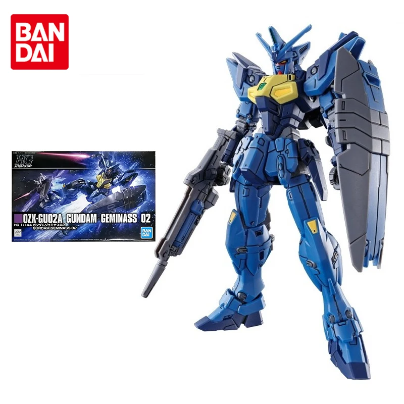 Bandai Gundam Model Kit PB Limited HGAC 1/144 OZ X-GU02A Gundam Geminass 02 Genuine Gunpla Action Toy Figure Toys for Children