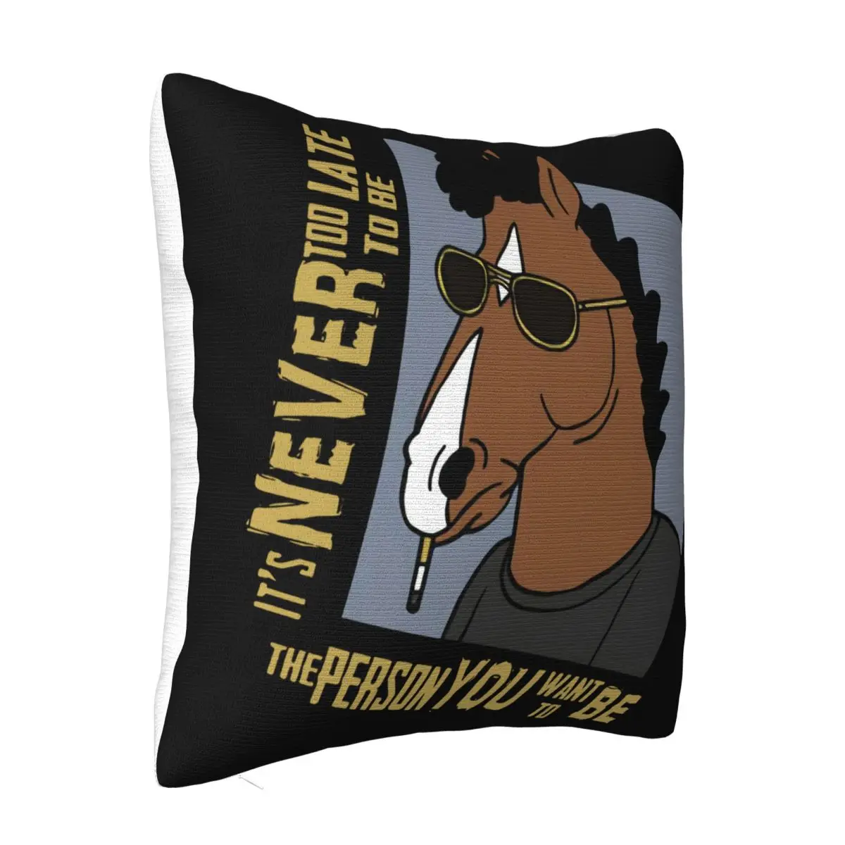 Bojack K Si Khong Bao Gio Qua Muon De Co The Nguoi Ban Muon Duoc Ao Thun Den Slim Fit Unique Adults Dj Pillow Case