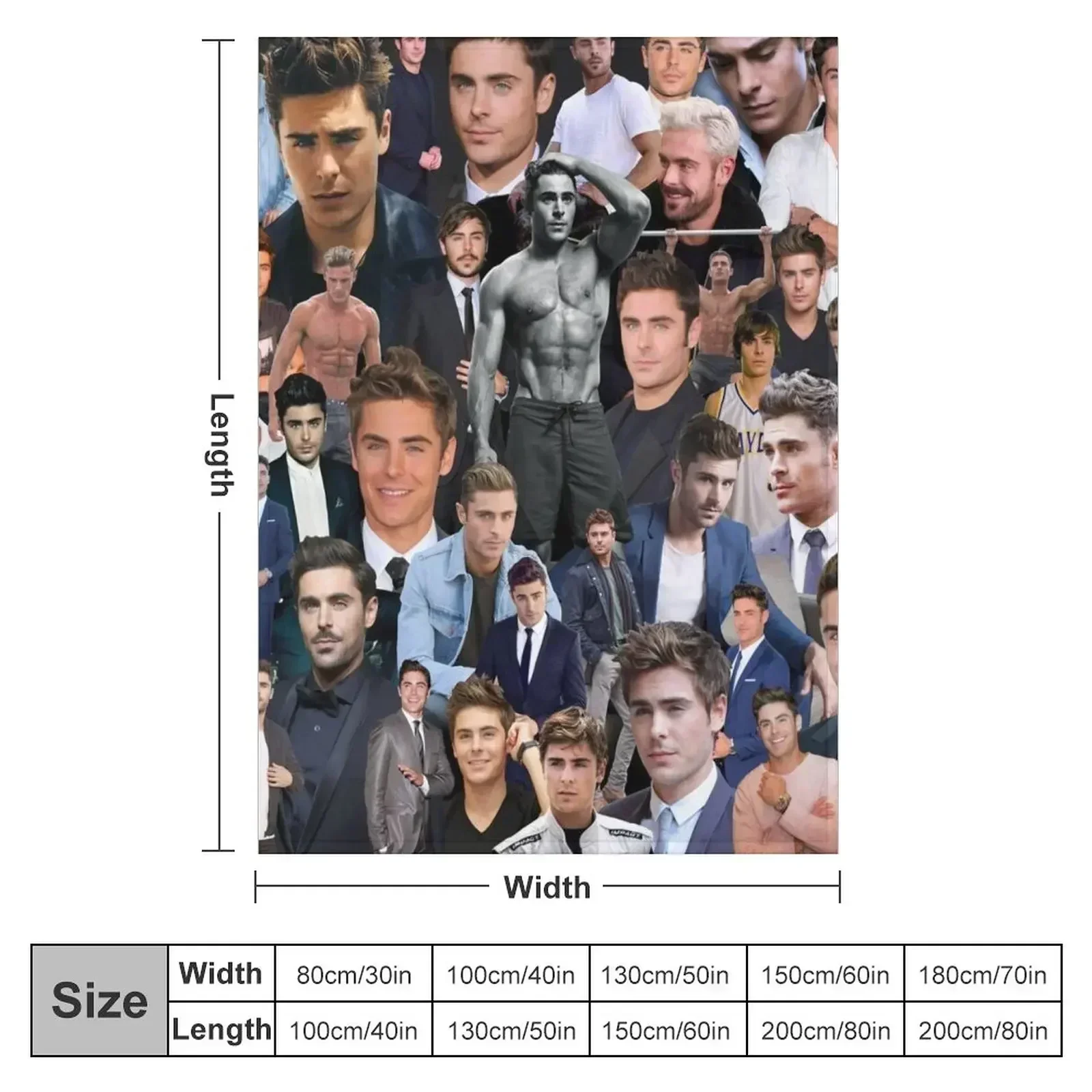 Zac Efron Throw Blanket Bed Fashionable Beautifuls Luxury Thicken Furry Blankets For Baby Hairy Blankets