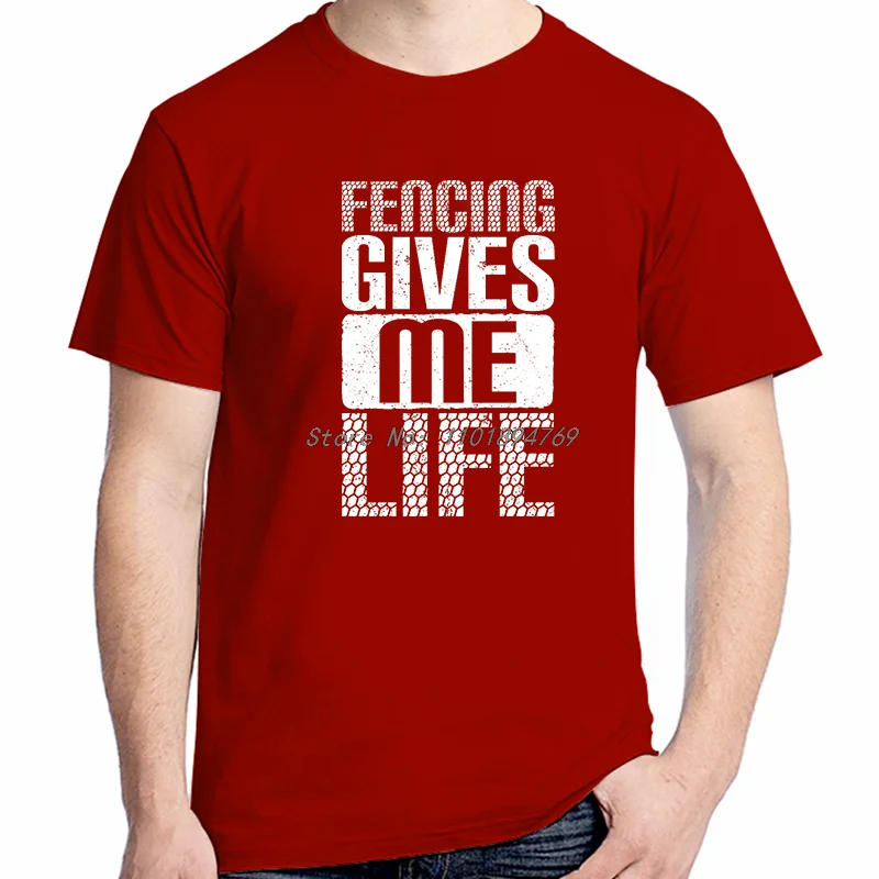 المبارزة يمنحني الحياة الجرافيك تي شيرت المبارز موضة طباعة تي شيرت القطن قصير الأكمام تي شيرت تيز بلايز القمصان والقمصان