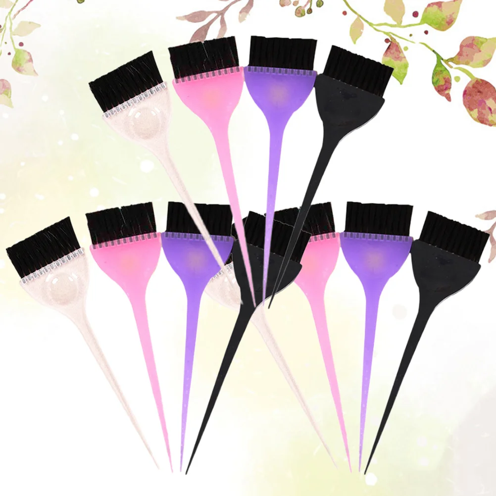 

12Pcs Hair Dye Applicator Brush Durable Smooth Handle Salon Professional Hair Coloring Hairdressing Tool Hairdressing Tool