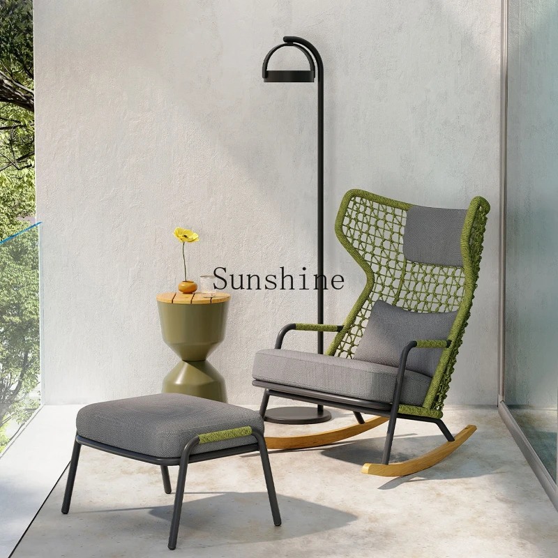 

Outdoor rattan courtyard villa waterproof creative hotel B&B rattan chair