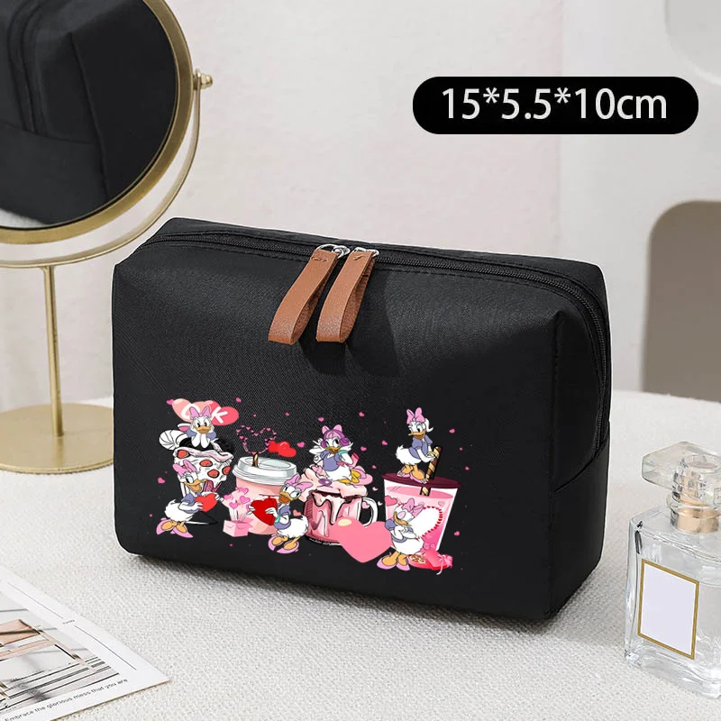 Lilo & Stitch Mickey Mouse The Aristocats Marie Women\'s Cosmetic Bags Cases Ladies Small Storage Bag Female Travel Clutch Bag