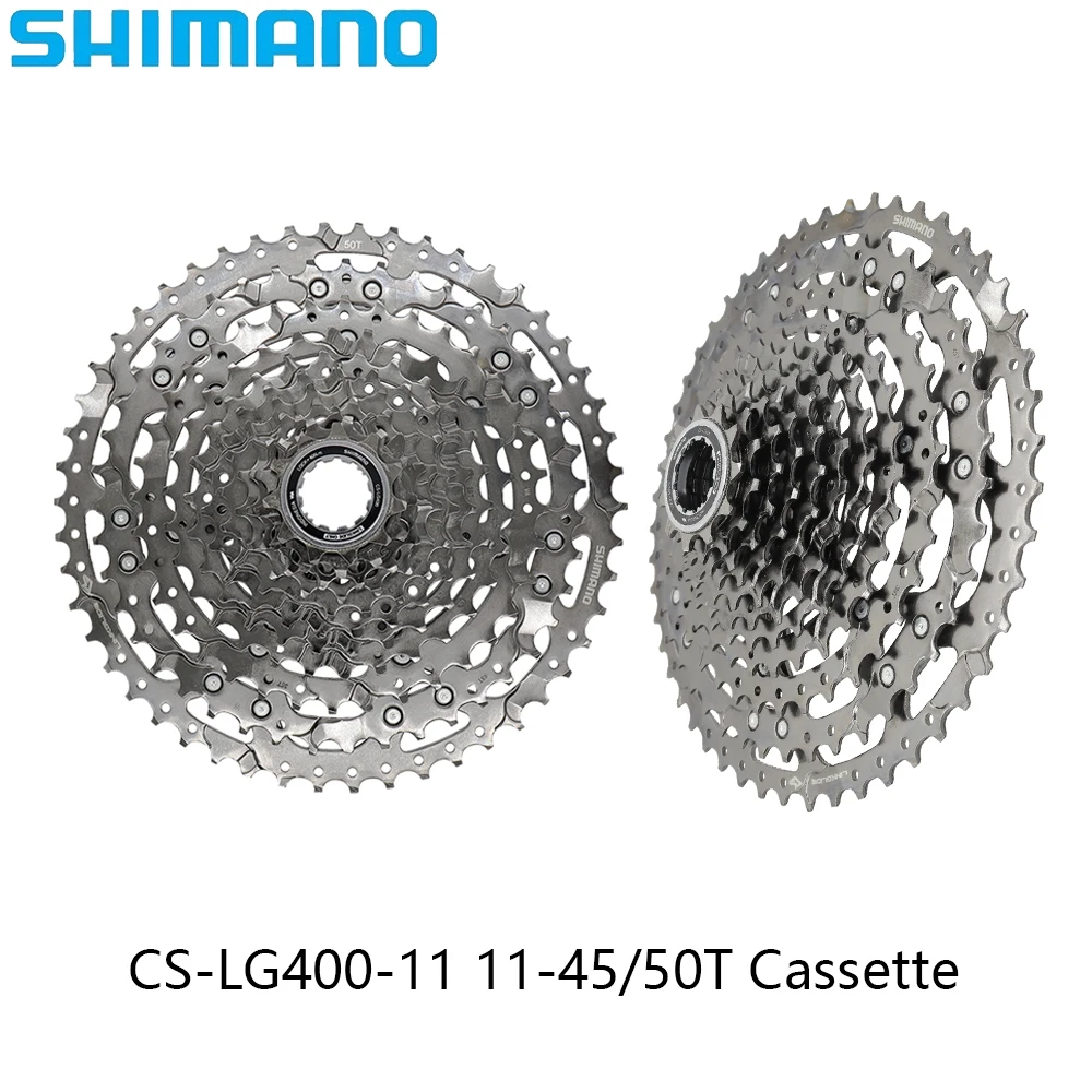 SHIMANO 11 Speed CS-LG400-11 11-45/50T MTB Bike Cassette Sprocket Freewheel For Mountain Bike Original Parts