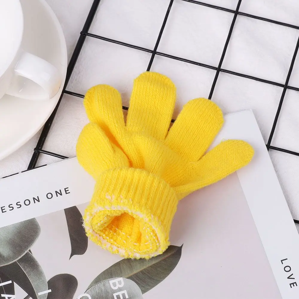 1Pair Children Magic Glove Girl Boy Kid Stretchy Knitted Winter Warm Full Finger Gloves Children\'s Figure Skating Special Gloves