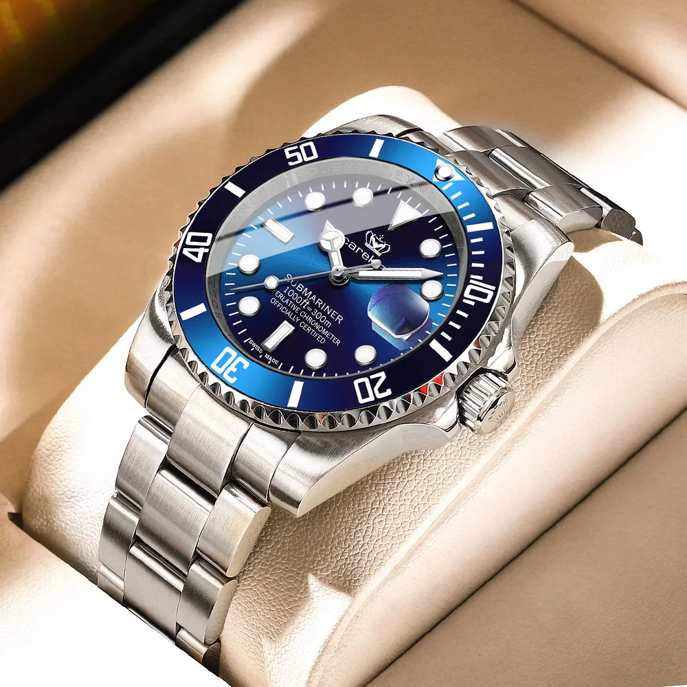 POEDAGAR Classic Fashion Men's Watches Diving style Date Original Quartz Watch for Man Waterproof Luminous Wristwatch Trend New