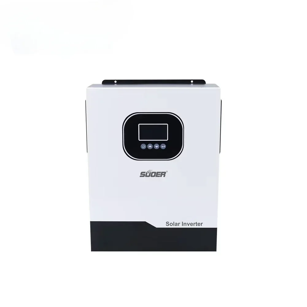 SUOER 24 Volt 4.2kw Single Output Mppt Hybrid Solar Power Inverter Ac Invertor With MPPT Solar Charge Control