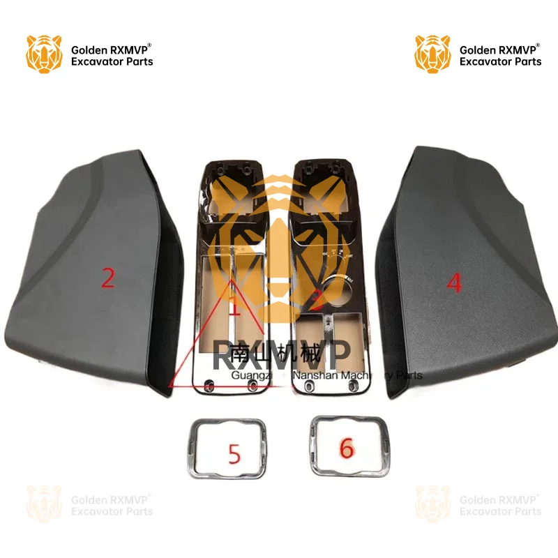 For Sany Sy55 Sy75-9 Sy215 Sy235 New Control Lever Armrest Box Decorative Panel Interior Panel Excavator Accessories