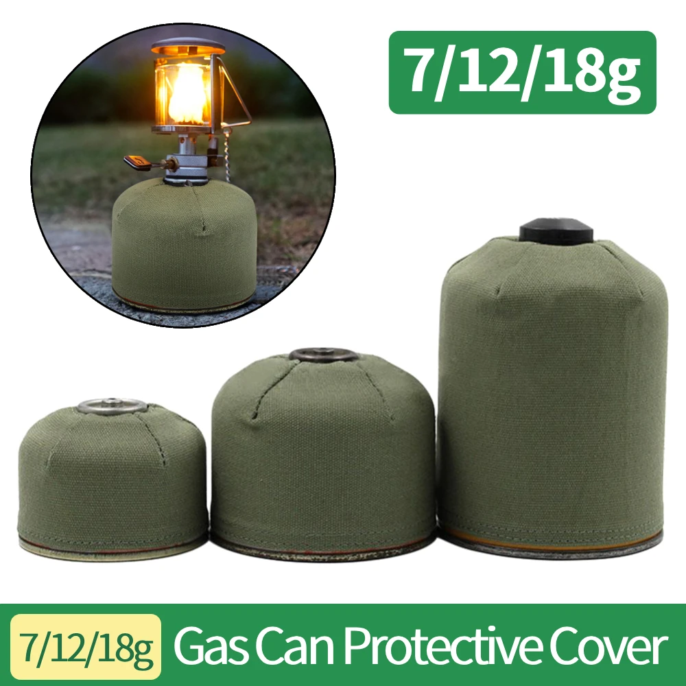 Camping-Gasflaschen-Schutzhülle aus Segeltuch, Gasflaschen-Aufbewahrungstasche, Schutzabdeckung für Flachkraftstofftanks beim Camping