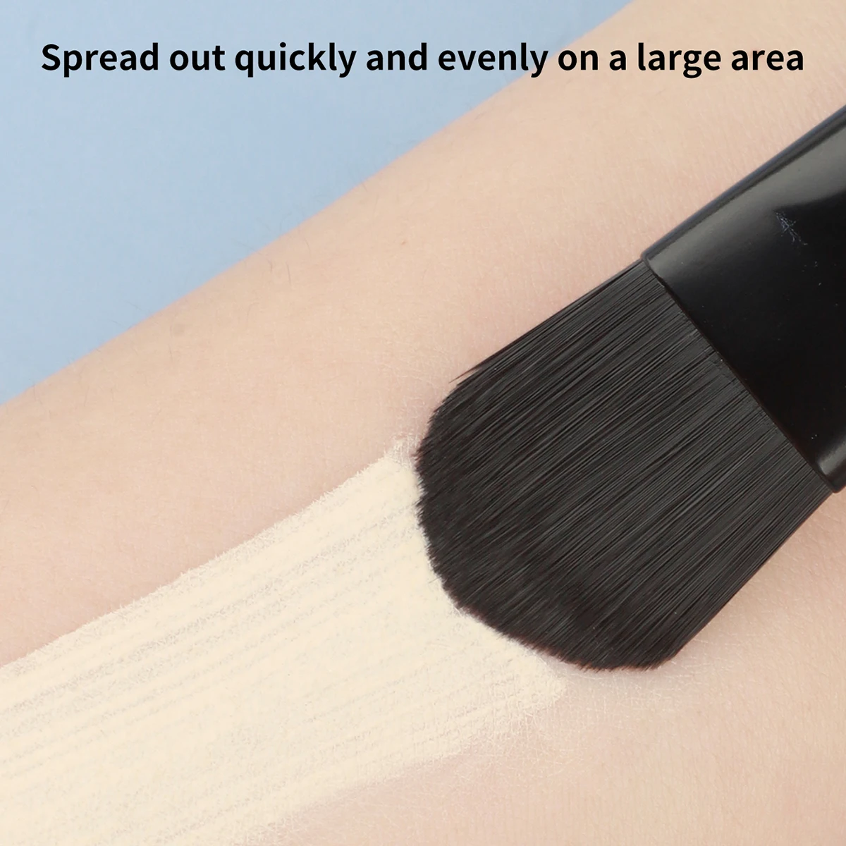 فرشاة قناع الوجه المسطحة الناعمة لتنظيف الوجه والعناية بالبشرة وخلاط الأساس وفرشاة خافي العيوب وأداة مكياج التجميل #2