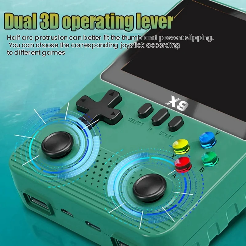 وحدة تحكم ألعاب محمولة Smart-X9 10000 + ألعاب 3.5 بوصة وحدة تحكم ألعاب أركيد 2000 Mah لـ GBA GBC NES لـ 11 نوعًا من أجهزة المحاكاة